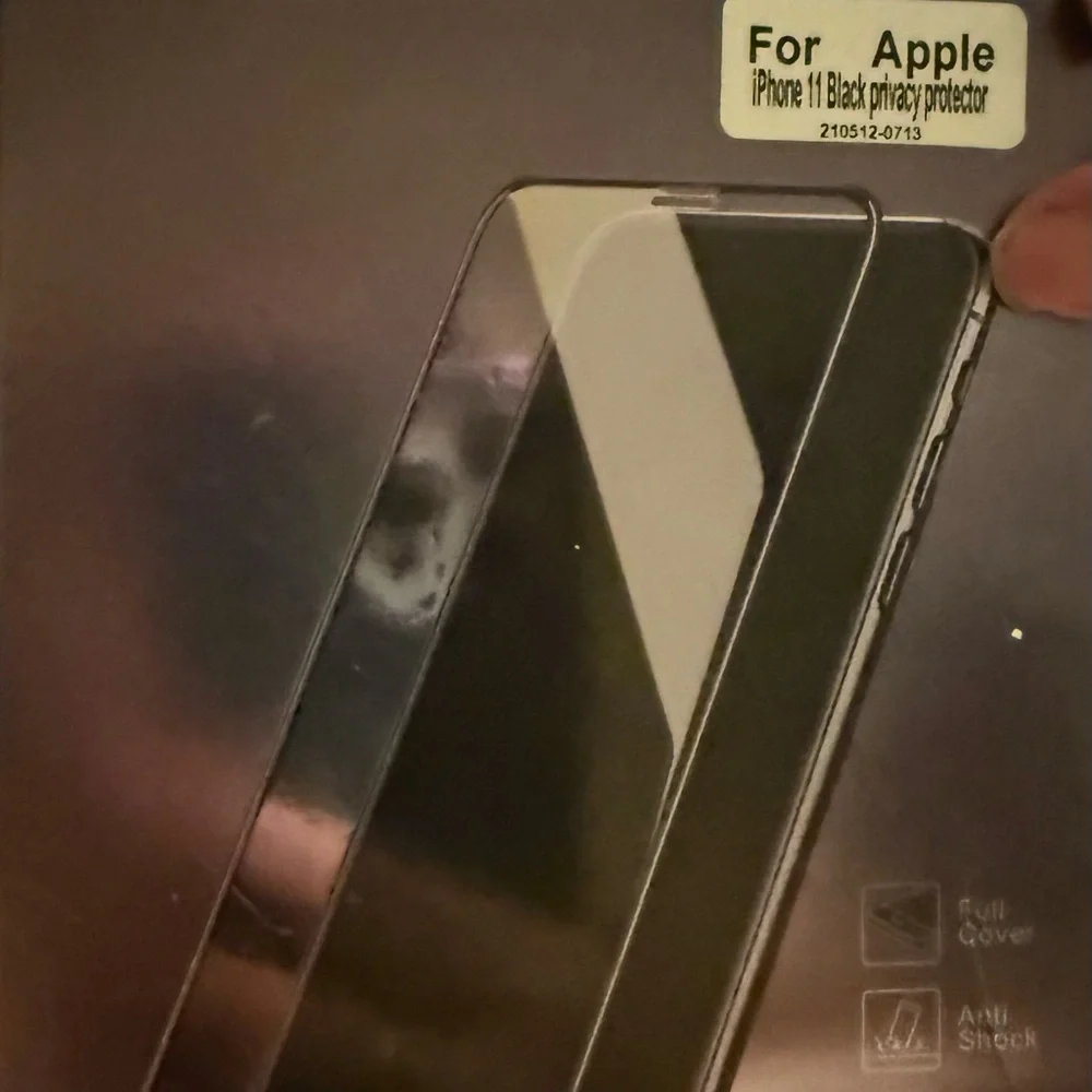 Privacy Screen Protector for Apple iPhone 11 - Black